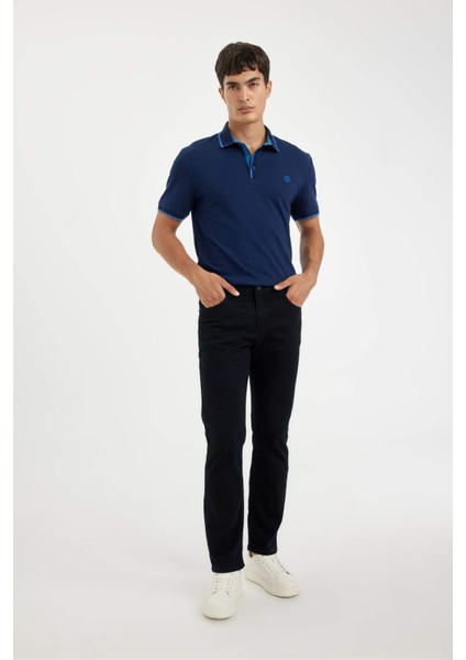 New Regular Fit Polo Yaka Kısa Kollu Pike Tişört D5993AX24SM fiyatları