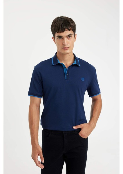 New Regular Fit Polo Yaka Kısa Kollu Pike Tişört D5993AX24SM modelleri