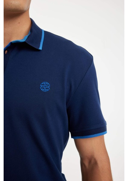 New Regular Fit Polo Yaka Kısa Kollu Pike Tişört D5993AX24SM indirimleri