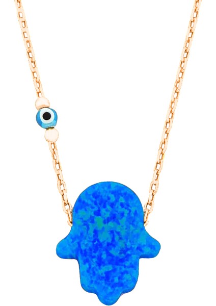 Opal Fatıma Kolye 718916 Silver