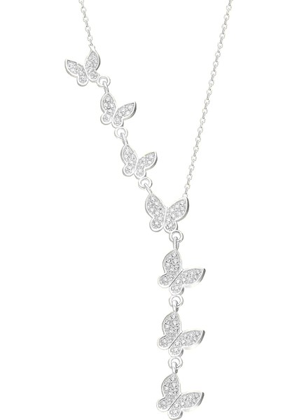 Kelebek Kolye 718905 Silver