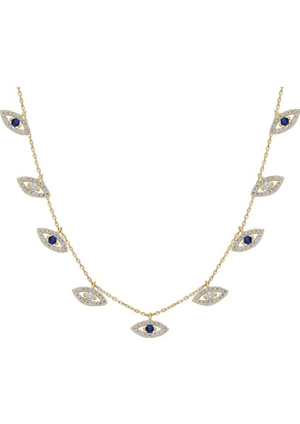 Blue Eyes Kolye 718945 Gold