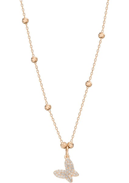 Kelebek Zincir Kolye 718936 Rose