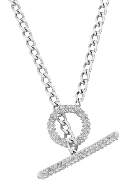 Zirkon Taşlı May Kolye 719049 Silver