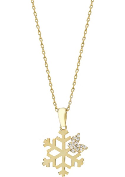 Kar Tanesi Kolye 718955 Gold