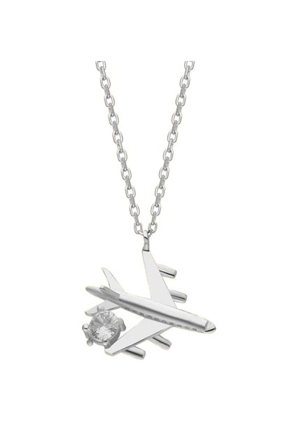 Uçak Kolye 718956 Silver