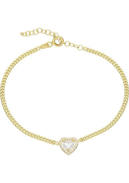 Kalp Bileklik 717015 Gold