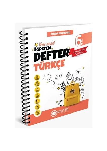 Çanta Yayınları 6. Sınıf Türkçe Öğreten Defter