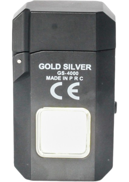 Gold Silver Cob LED Type-C Şarjlı Elektrikli Çakmak Cep Feneri GS-4000