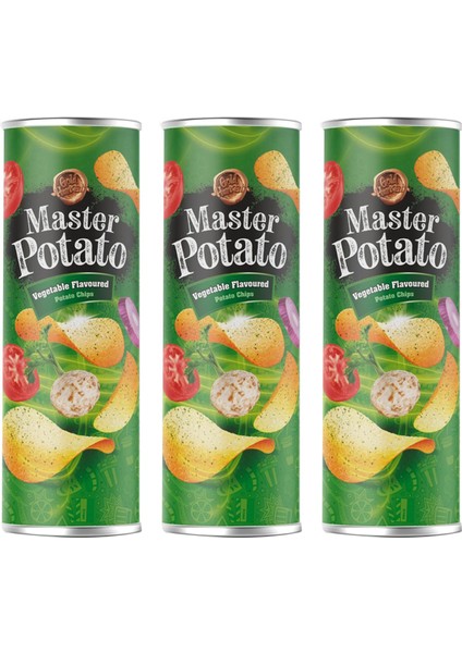 Potato Sebze Çeşnili Cips 160 gr 3 Adet