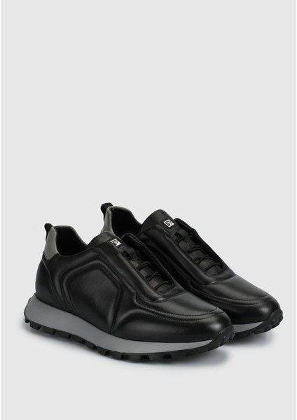 Siyah Deri Erkek Sneaker fiyatları