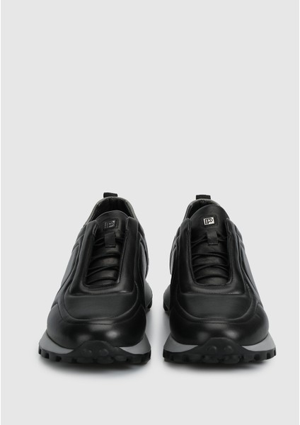 Siyah Deri Erkek Sneaker modelleri