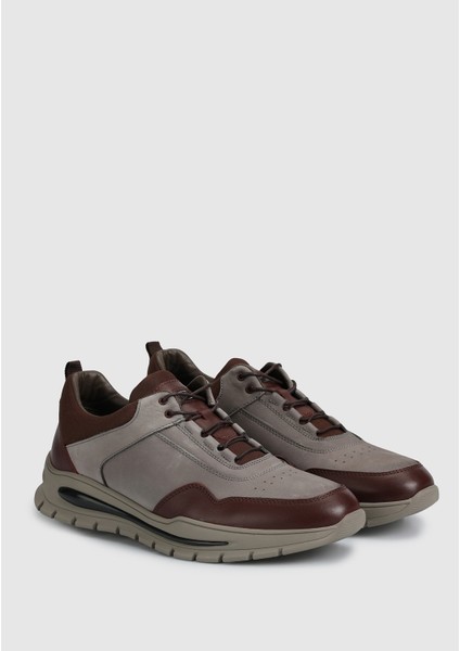 Gri Deri Erkek Sneaker fiyatları