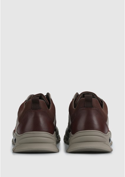 Gri Deri Erkek Sneaker fırsatları