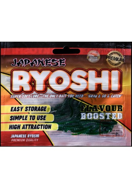 Japanese Ryoshi 12CM Kokulu Lrf Silikon Yapay Yem Green