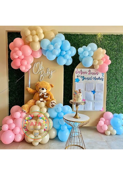 ^^ Doğum Günü Konsepti * Makaron Mavi * Makaron Pembe * Retro Beyaz * 60 Lı Balon Zinciri Parti Seti