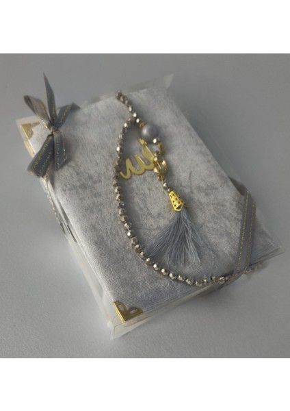 10 Adet Allah Lafzı Kadifeli Yasin Tesbih Seti