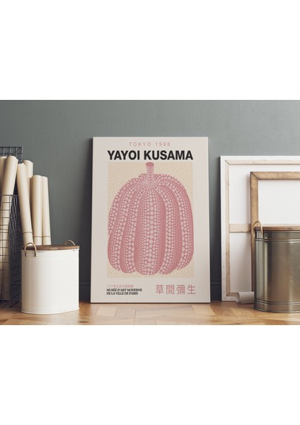 Sanatsal Kanvas Tablo Duvar Dekorasyonu Yayoi Kusama Salon Dekorasyonu Duvar Tablosu