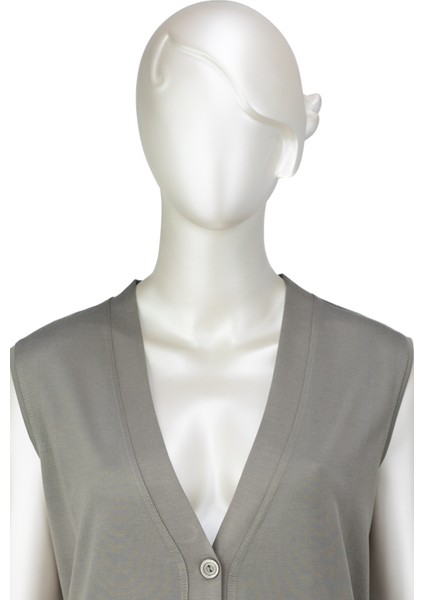 Kadın Glorya Penye Kumaş Anne Yelek Düz Renk Uzun Kollu Cepli Likrasız Rahat Kesim Tam Kalıp fiyatları