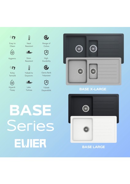 Granit Evye Base Xl Series (1.5 Göz) fiyatları