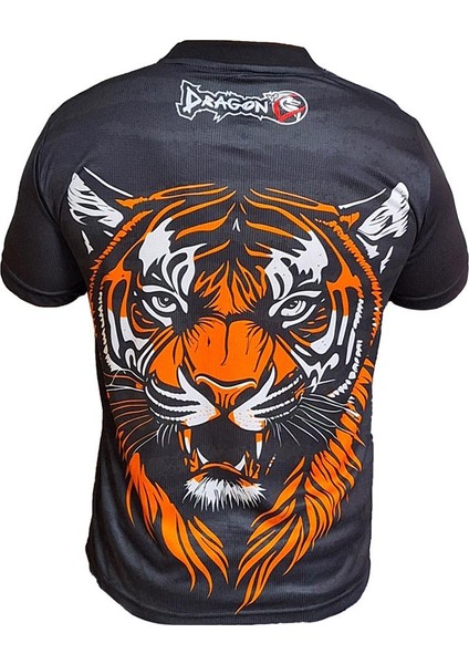 TX712 Tiger Kick Boks Tişört Kick Boxing Antrenman Tshirt