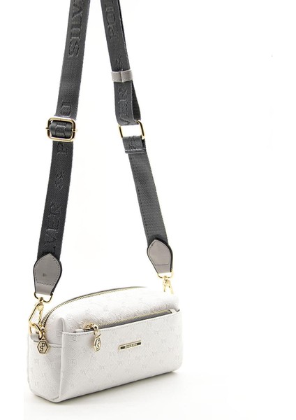 Beyaz - A.gri SP1142 Kadın Çapraz Çanta modelleri