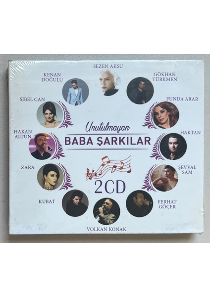 Ateş Müzik Unutulmayan Müslüm Gürses Baba Şarkılar Çift CD (Jelatininde Sıfır Orjnal Dönem Baskı Cd)