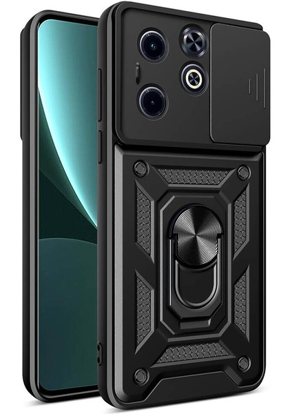 Infinix Hot 40i Kılıf Ultra Korumalı Manyetik Kamera Korumalı Sürgülü Vega Kapak