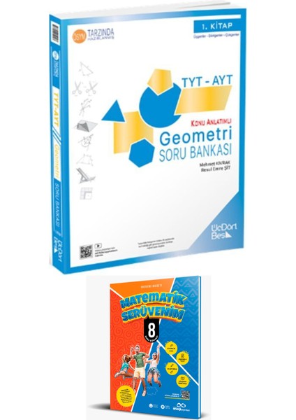 2025 TYT-AYT Geometri Soru Bankası - Mehmet Kıvrak + 8. Sınıf Matematik Serüvenim