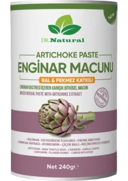 Dr. Natural Enginar Macunu 240 Gr. ve Kozalak Macunu 240 Gr.