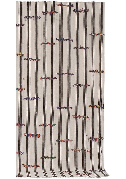 El Dokuma Kilim Çizgi Desenli Halı 319 x 337 cm