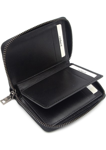 Siyah Analin Unisex Deri Cüzdan 24375A55