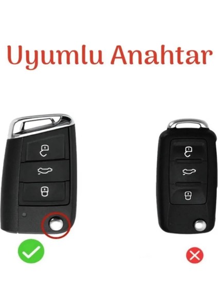 Emii Auto Spare Parts Volkswagen Seat Skoda Anahtar Kılıfı Sustalı Model