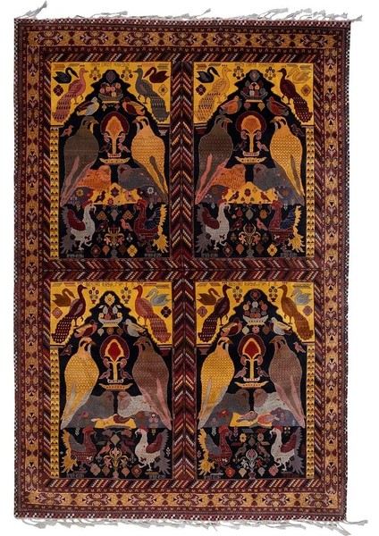 El Dokuma Afgan Halısı 202 x 302 cm