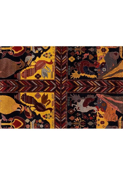 El Dokuma Afgan Halısı 202 x 302 cm