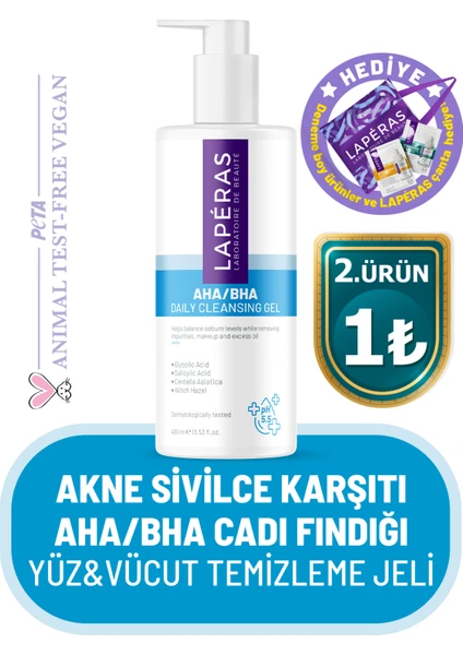 Akne ve Sivilce Karşıtı Aha/bha Arındırıcı Günlük Temizleme Jeli 400 ml