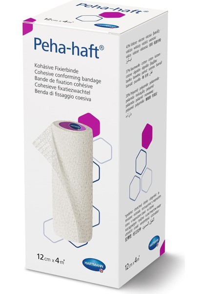 Hartmann Peha-Haft Cohesive (Kendi Üstüne Yapışan ) Bandaj Beyaz 12CMX4MT