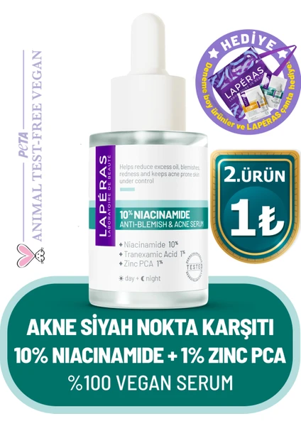 AkneSivilce %10 Niacinamide + %1 Tranexamic Acid + %1 Zinc Pca Serum