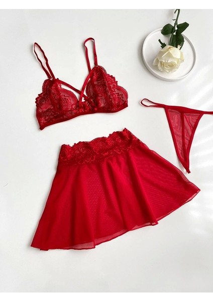 Etekli Sütyen Takım