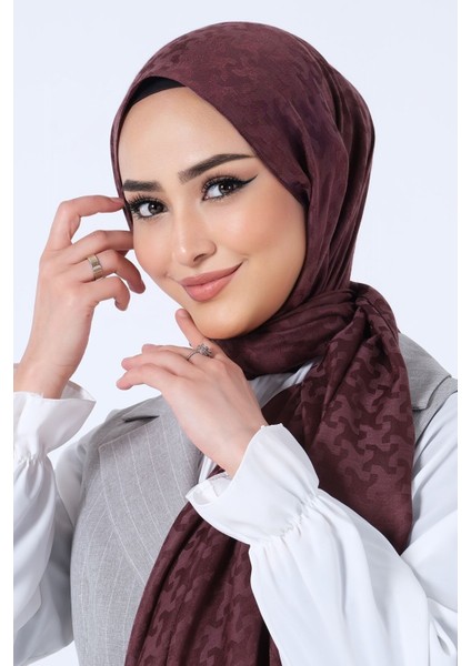 Acı Kahve Harem Scarf Eslem Jakar Şal