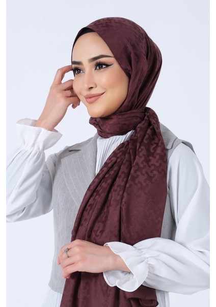 Acı Kahve Harem Scarf Eslem Jakar Şal