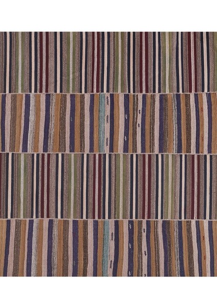 El Dokuma Kilim Çizgi Desenli Halı 270X340 cm