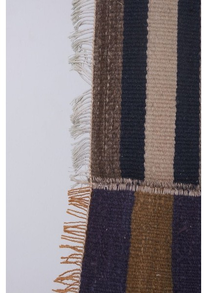 El Dokuma Kilim Çizgi Desenli Halı 270X340 cm