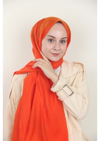 Oranj Quaj Ipek Keten Şal