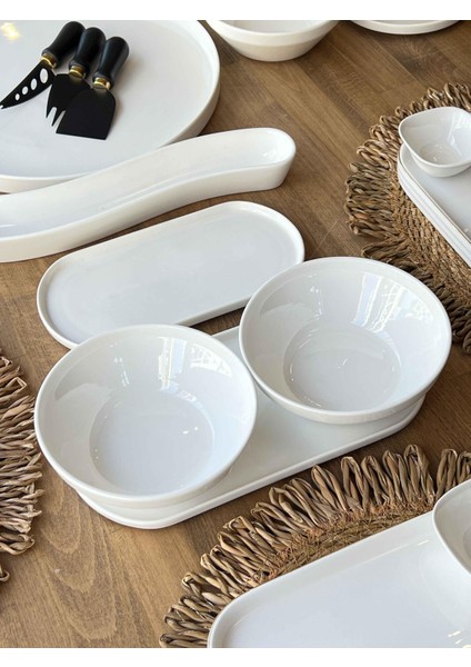 Kahvaltı Takımı Pure Kare 65 Parça 6 Kişilik