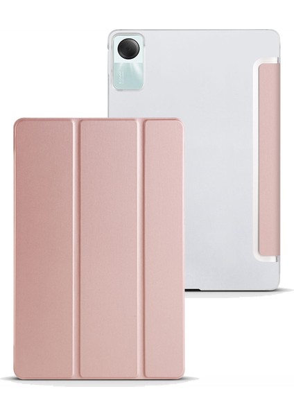 Redmi Pad Se 11" Tablet Kılıfı Ekran Koruyucu Kalem 3'lü Set Kapaklı Standlı Arkası Sert Transparan Kılıf modelleri