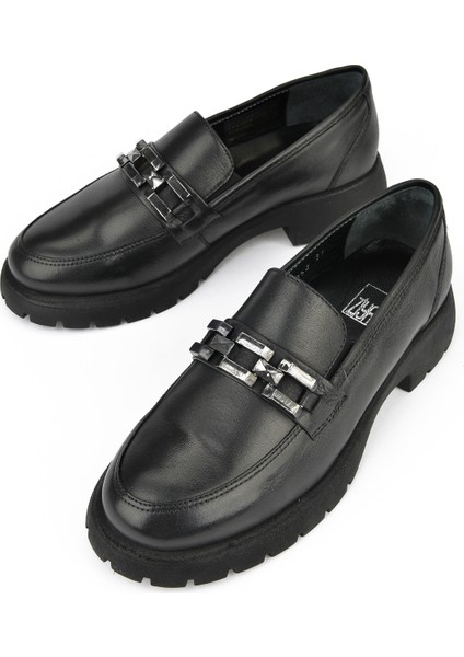 Ziya, Kadın Deri Ayakkabı 14319Z44353 Siyah indirimleri