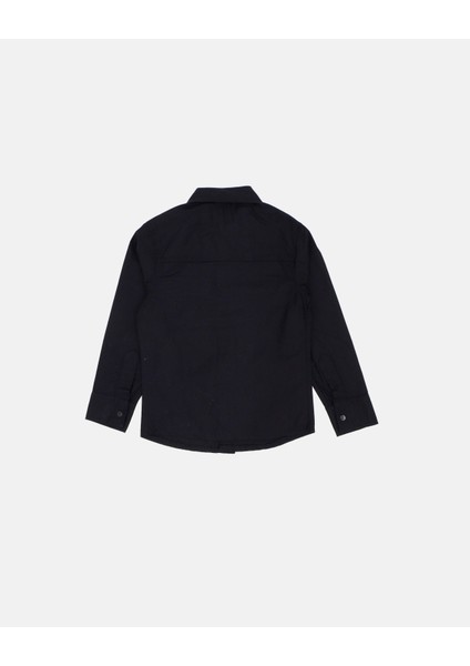 Erkek Çocuk %100 Pamuklu Gabardin Kumaş, Çıtçıtlı, Uzun Kollu Gömlek_RG1501 modelleri