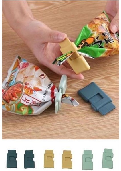 Buffer® 6lı Hava Sızdırmaz Poşet Torba Ambalaj ve Paket Kıstırmalı Kapatma Klipsi indirimleri