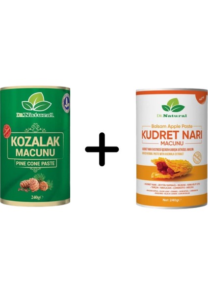 Dr. Natural Kozalak Macunu 240 Gr. ve Kudret Narı Macunu 240 Gr.